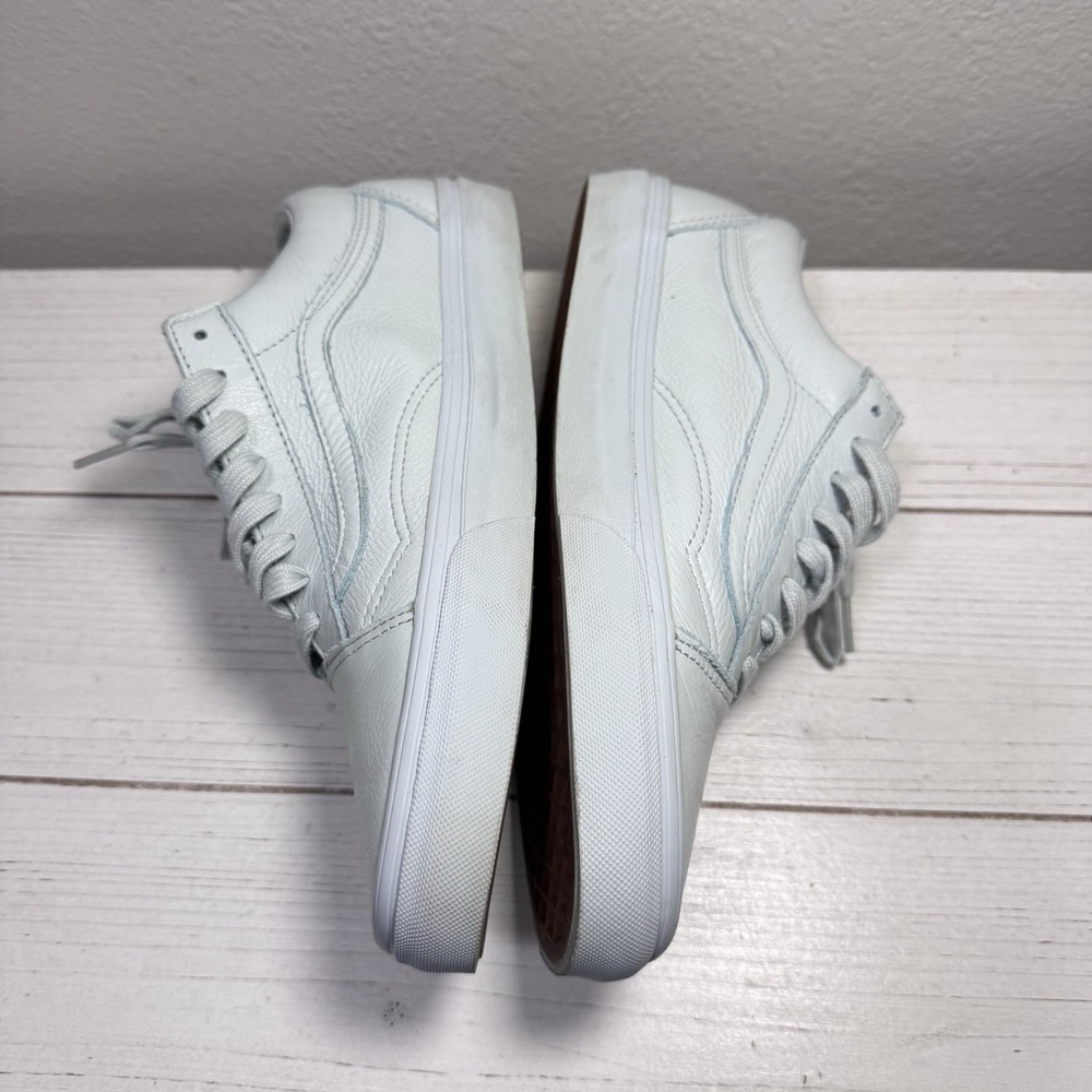 Vans Old Skool Leather "Ice Flow" Pastel Dusty Blue Sneakers Men 9.5 / Women 11 - Picture 3 of 8